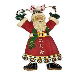 Mary Engelbreit Santa Claus Christmas Ornament Candy Cane